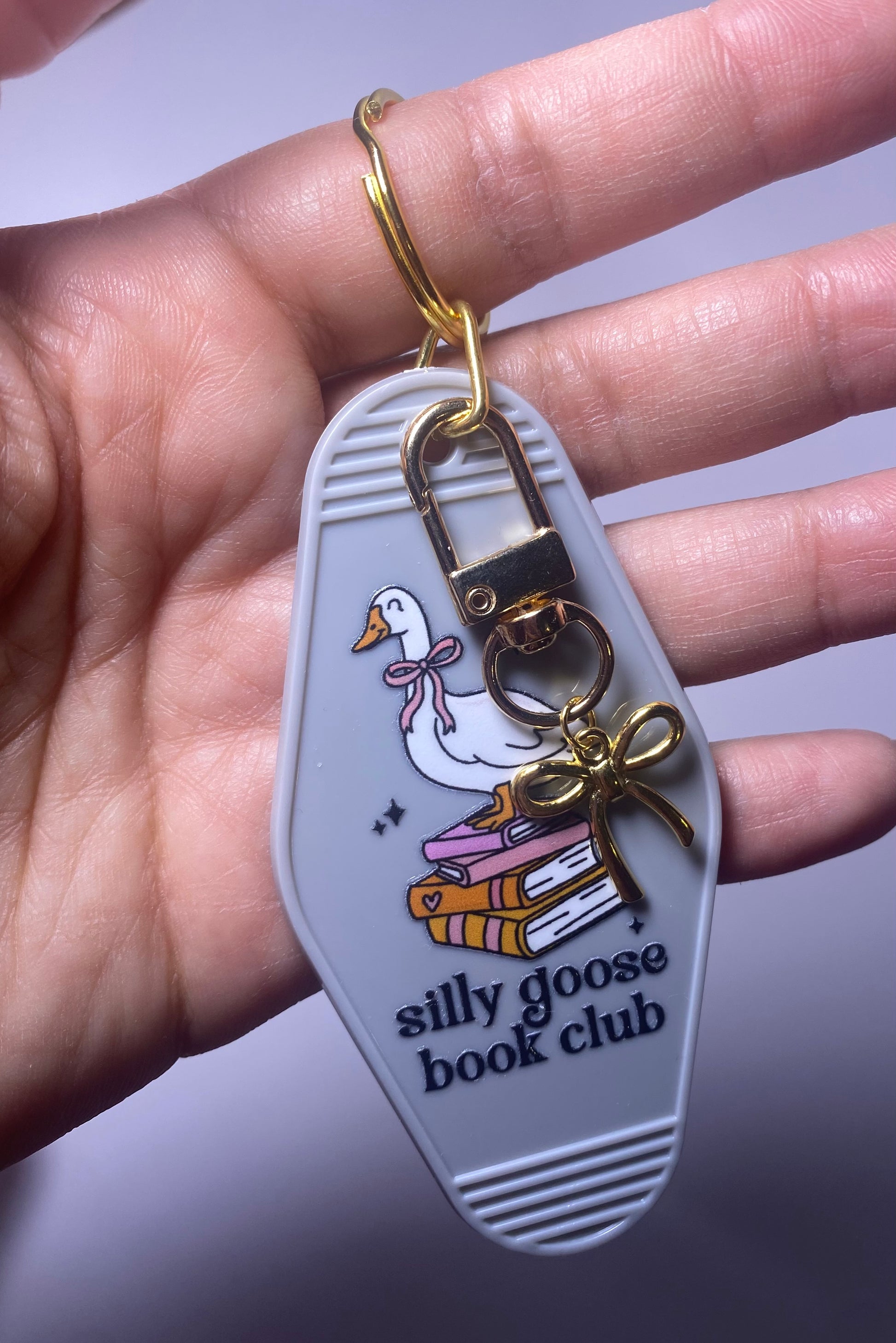 Silly Goose Bookclub Keychain