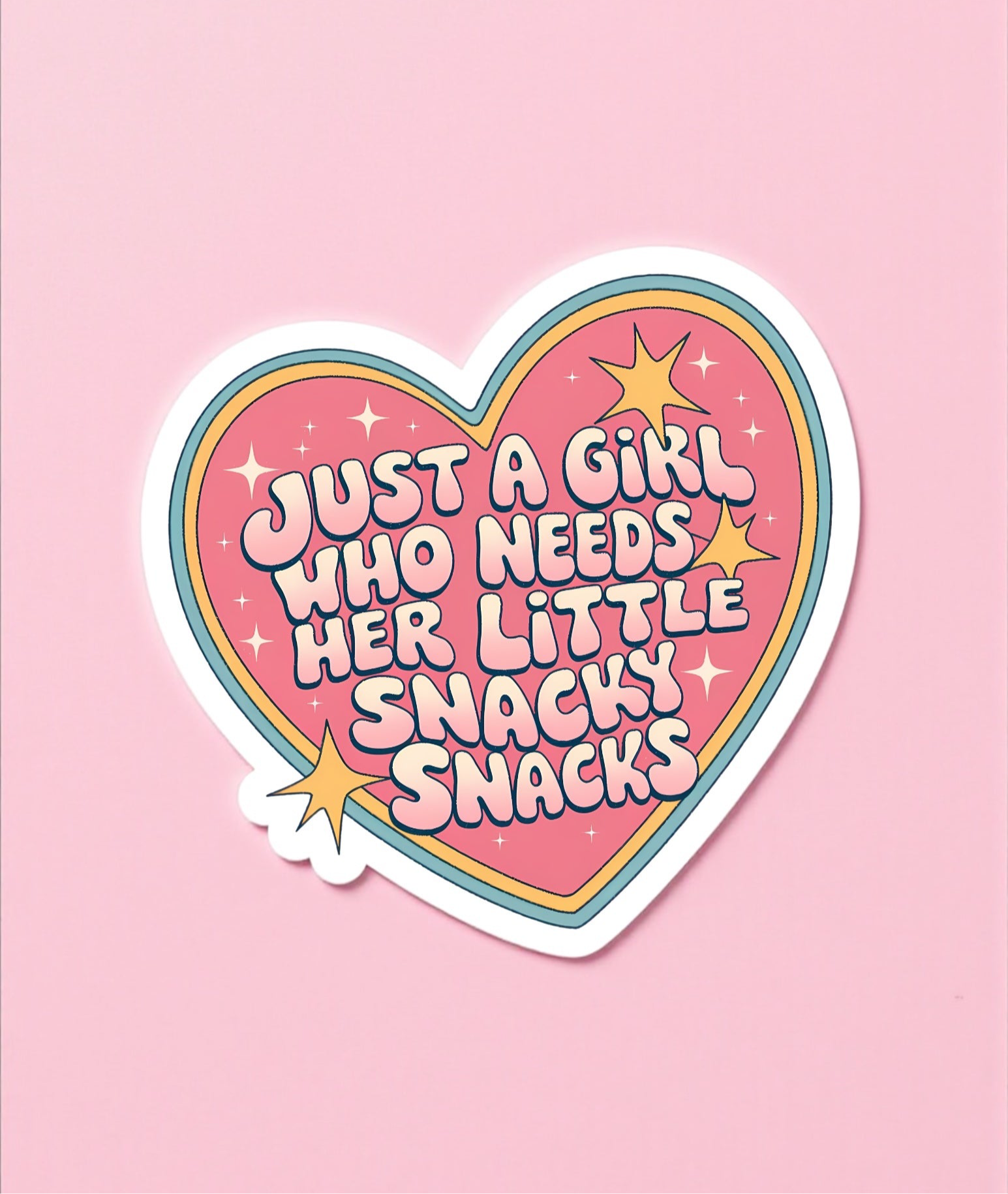 Just a Girl Who Needs Her Snacks Sticker