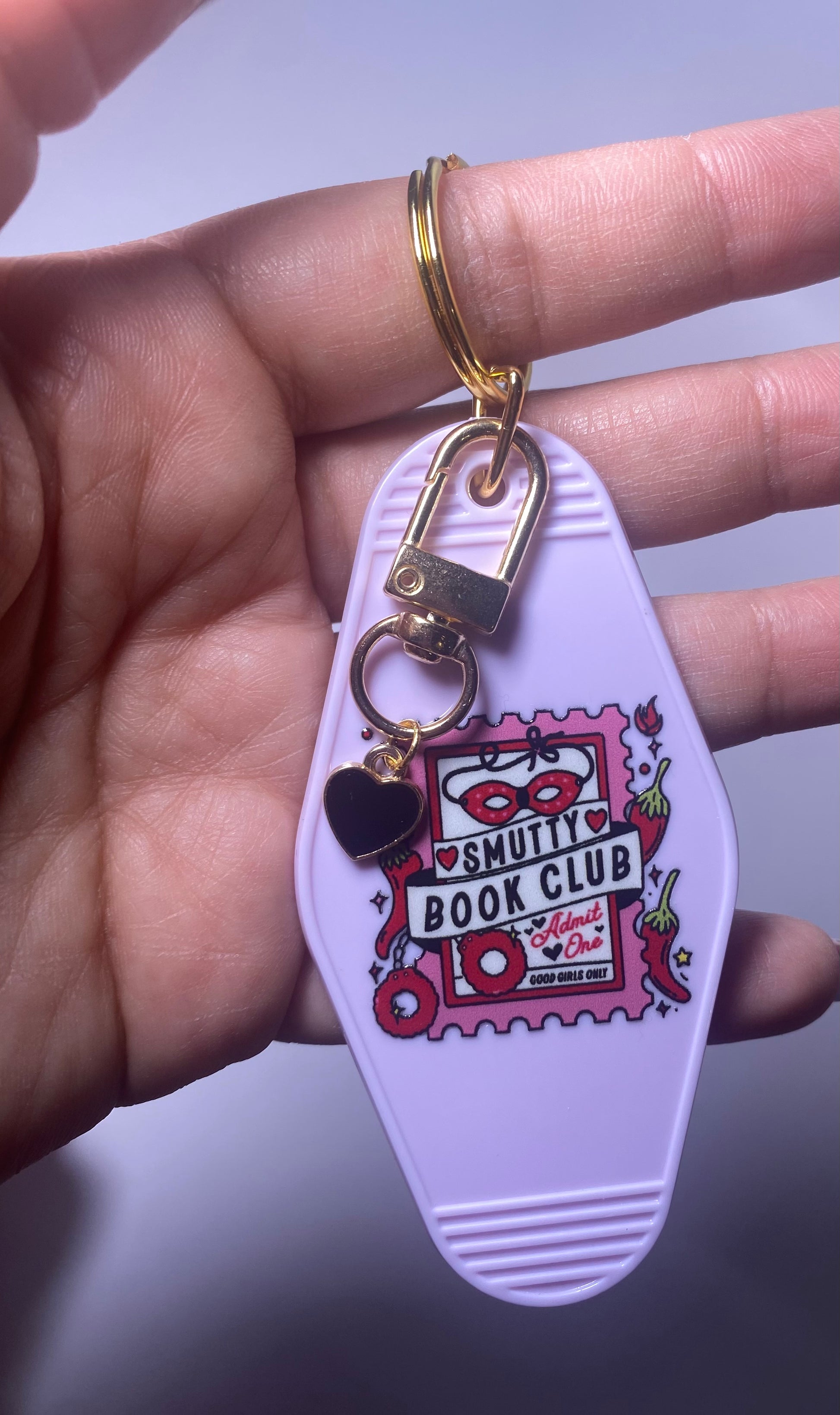 Smutty Bookclub Keychain