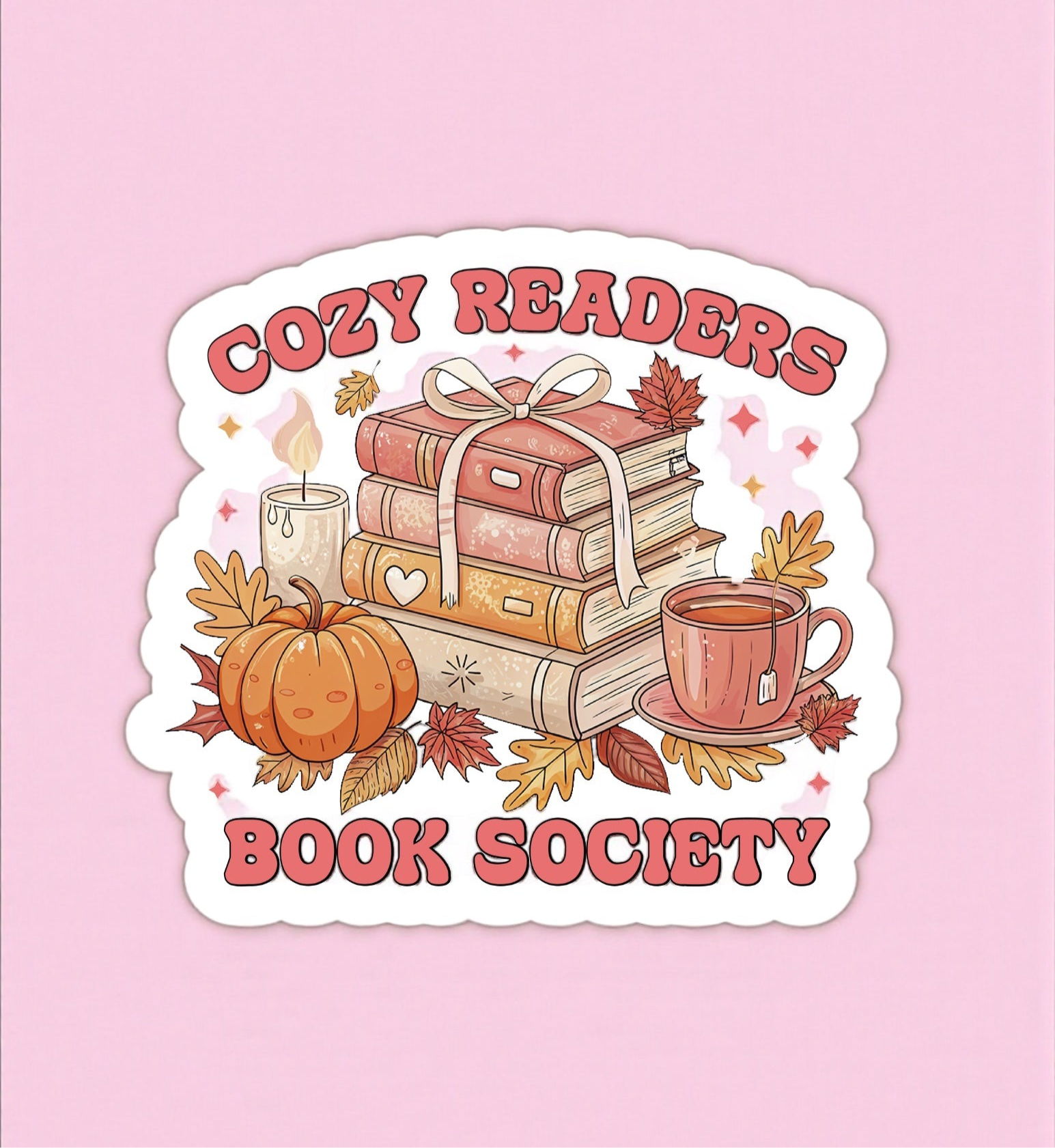 Cozy Readers Book Society Sticker