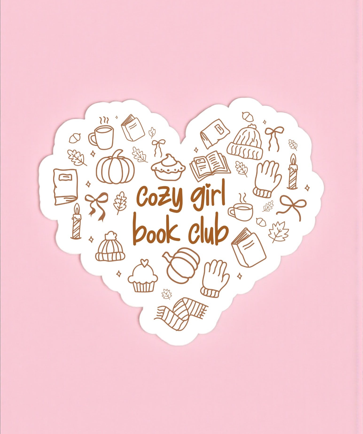Cozy Girl Book Club Sticker