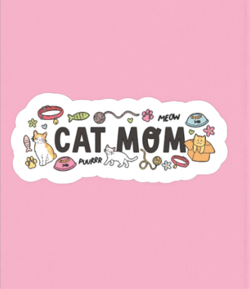 Cat Mom Sticker