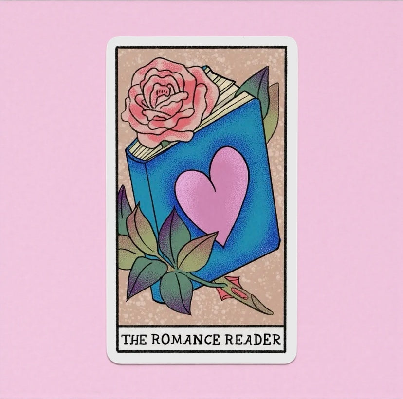 The Romance Reader Tarot Card Sticker