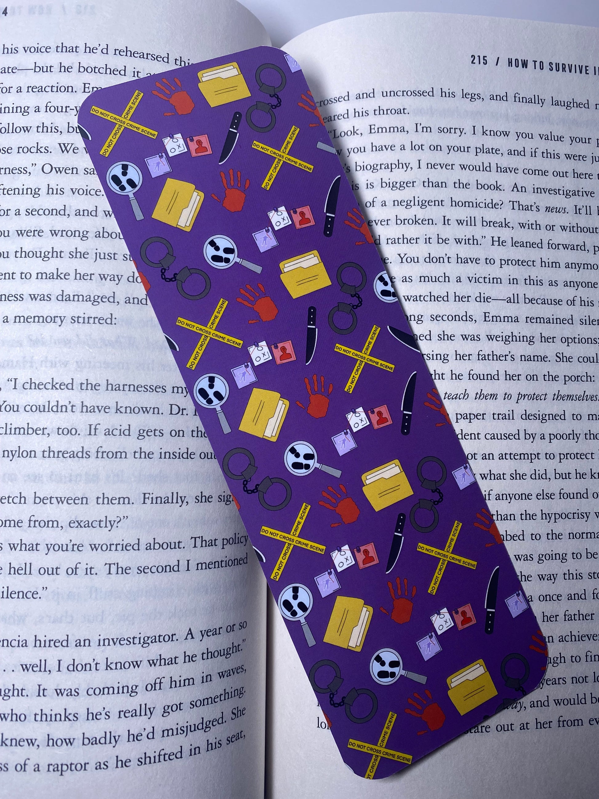 Crime Scene Thriller Bookmark