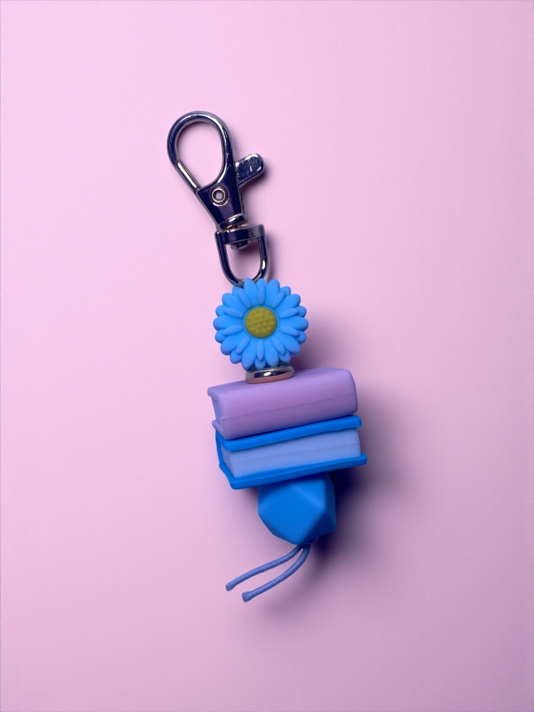 Blue Flower Keychain
