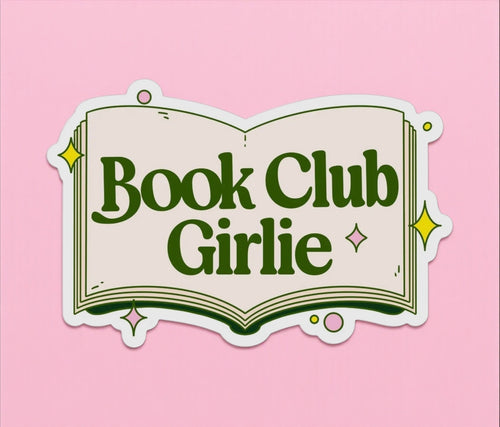 Book Club Girlie Sticker