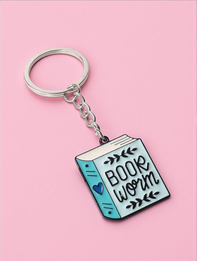 Bookworm Keychain