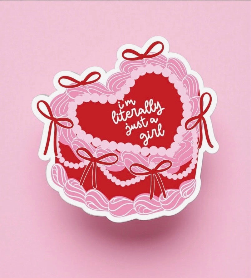 I'm Just a Girl Sticker